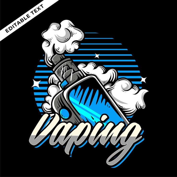Vector vape logo vectorillustratie
