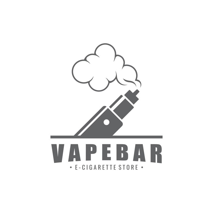 Vector vape of e-sigaret logo sjabloon