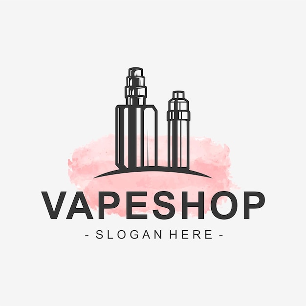 vape 가게 최소한의 로고