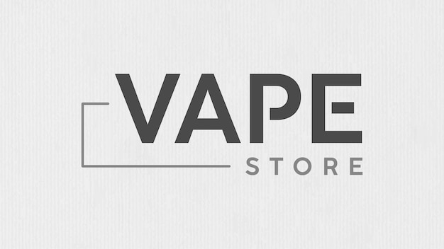 Vape store concept logo design