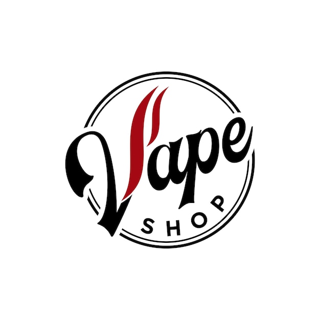 Vape winkel logo ontwerp