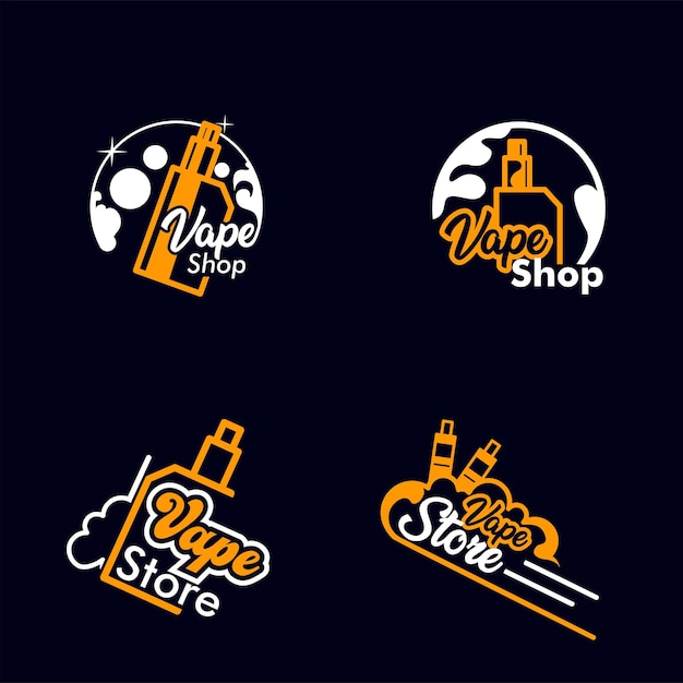 vape winkel logo sjabloon, plat ontwerp