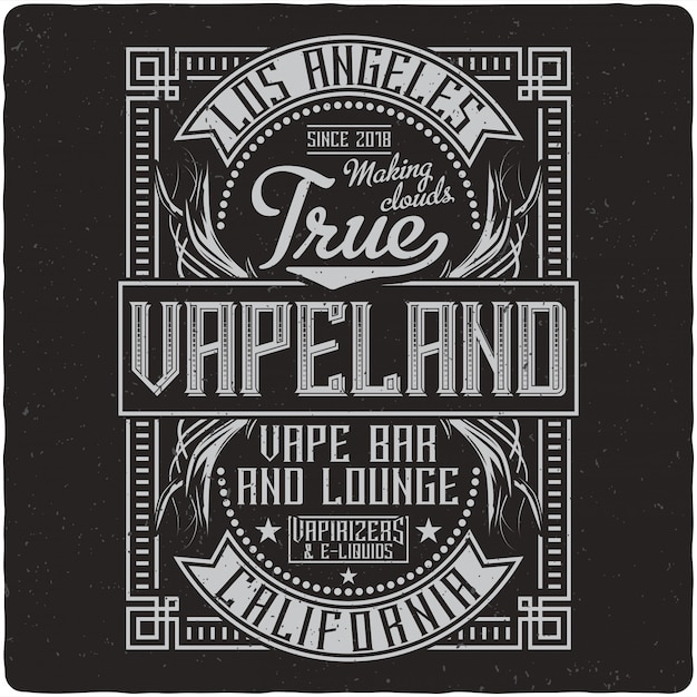 Vapen vintage label