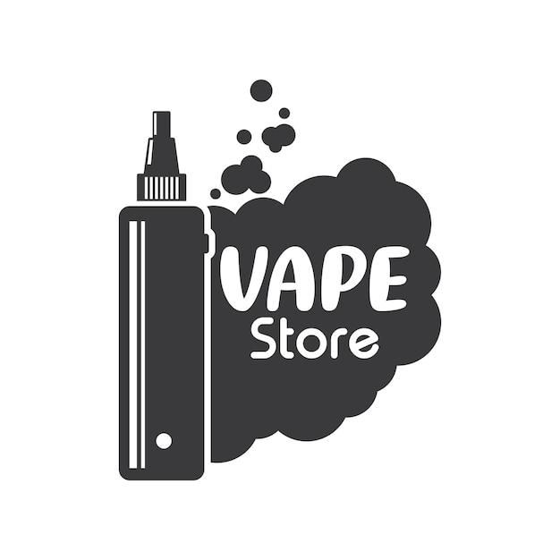 Вектор Логотип пара или vape