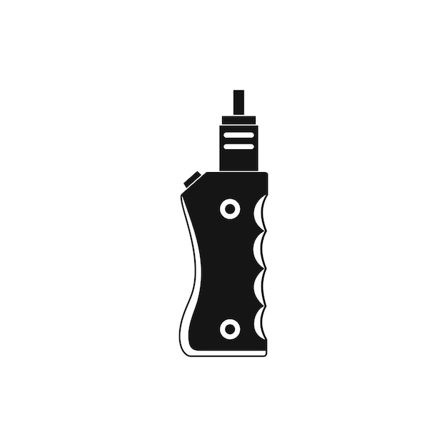 Vaporizer apparaatpictogram in eenvoudige stijl op een witte achtergrond