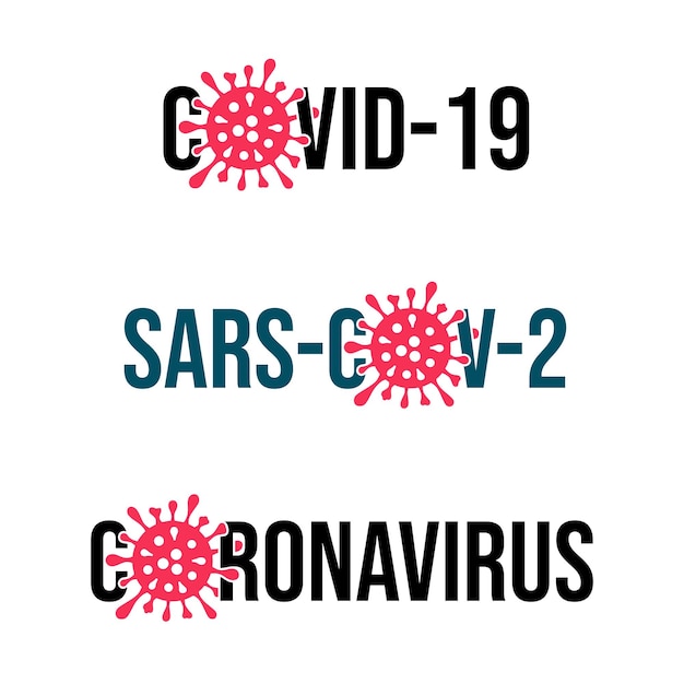 Variant sarscov2 virus new covid19 variant coronavirus stylized symbols cell bacterium logo