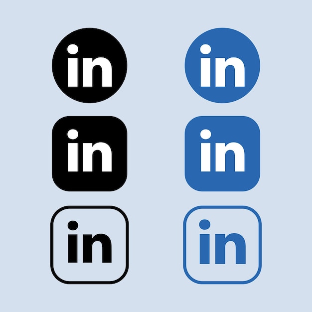 Variaties van het LinkedIn-logo