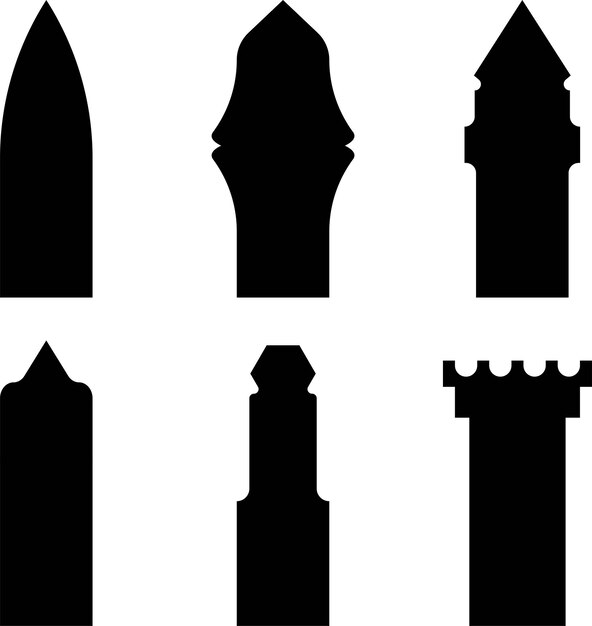 Vector variation pole icon silhouette