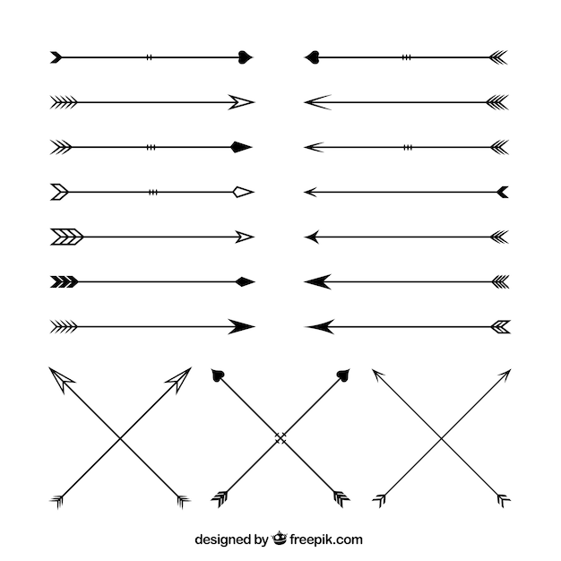 Variety of arrows