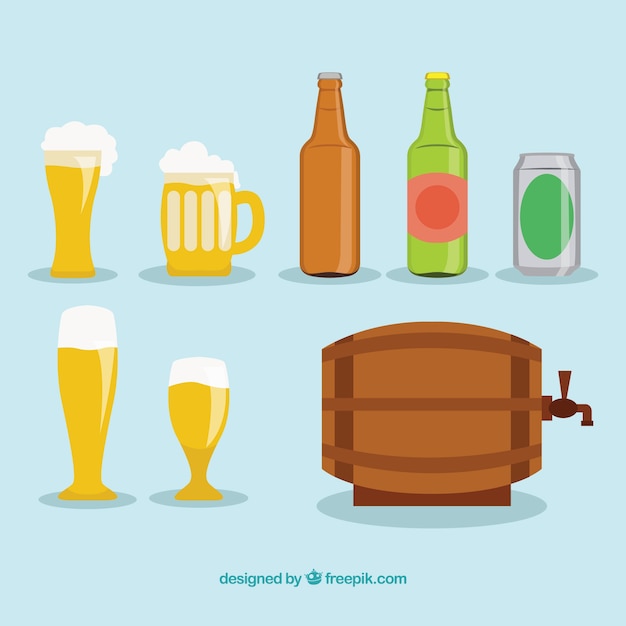 Variety of beer icons