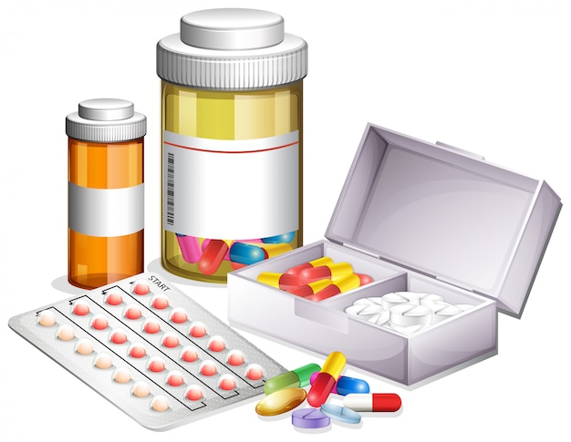 Vector variety of different medicine