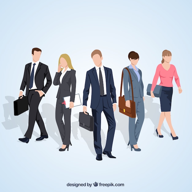 Variety of entrepreneurs illustration