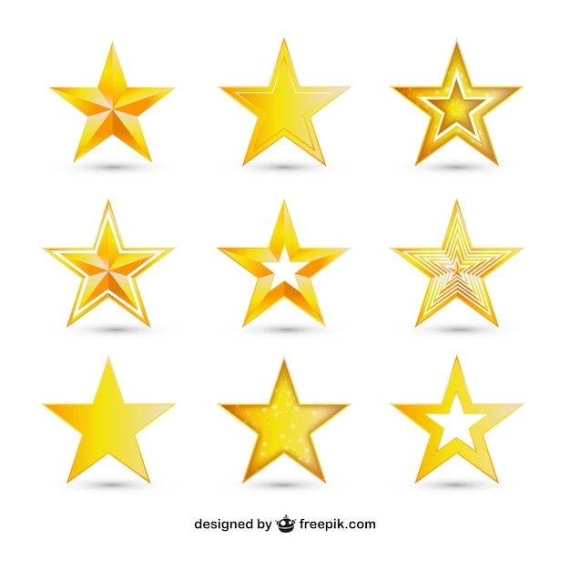 Vector variety of golden stars