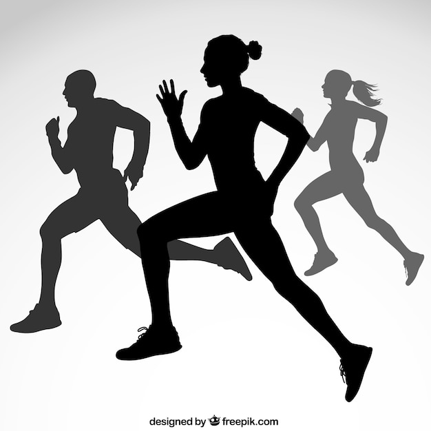 Variety of runner silhouettes