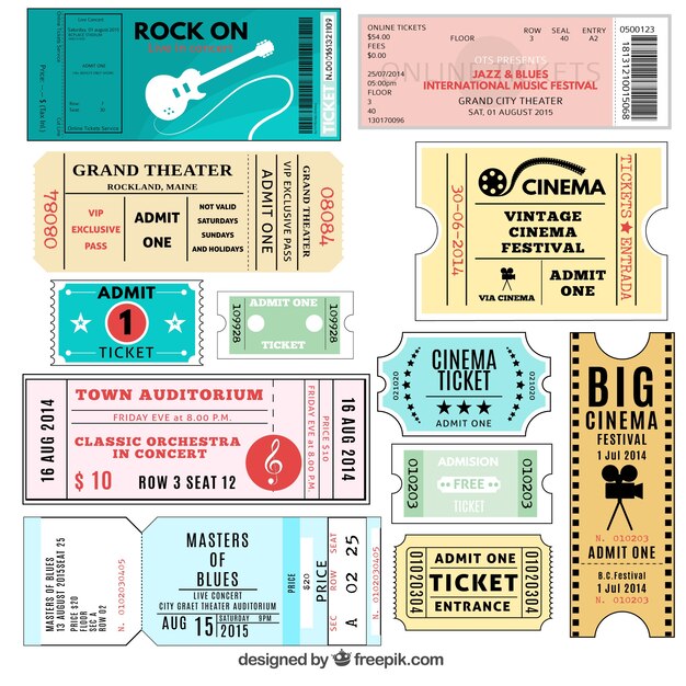 Variety of tickets