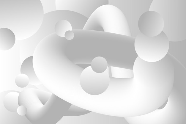 Vector various abstract shapes white background