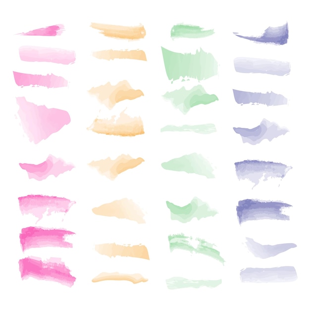 various creative brush strokes