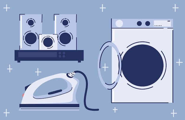 Various household appliances