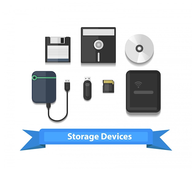 Vector various kinds of digital storage devices