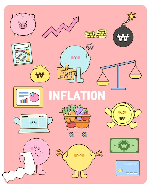 Various kinds of Inflation materials template