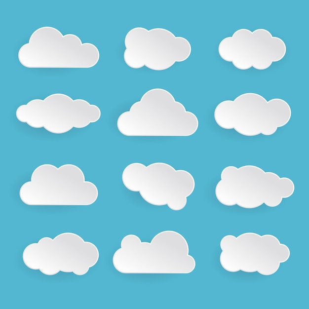 various simple 3d cloud collection