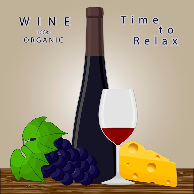 various sweet tasty natural wine