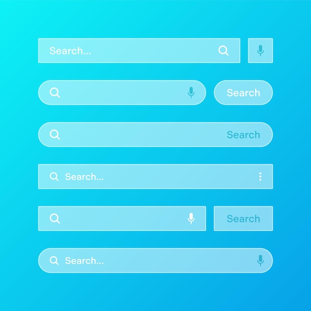 various transparent search bar templates internet browser engine with search box address bar and