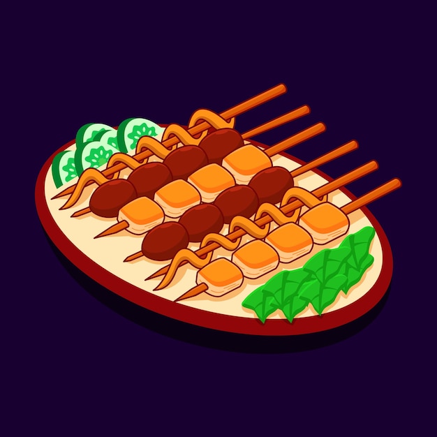 소셜 미디어 요소에 적합한 다양한 유형의 Satay