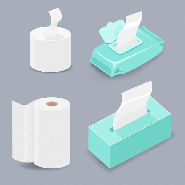 Various types of tissue paper