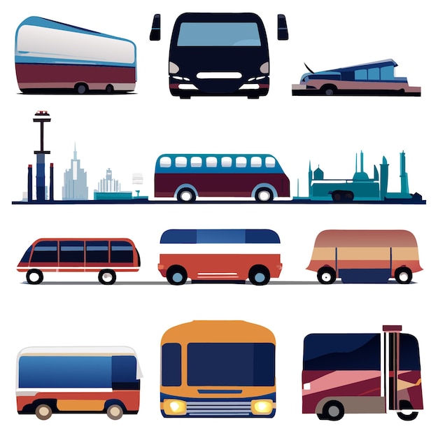 Various Vehicle Silhouettes in EPS Vector