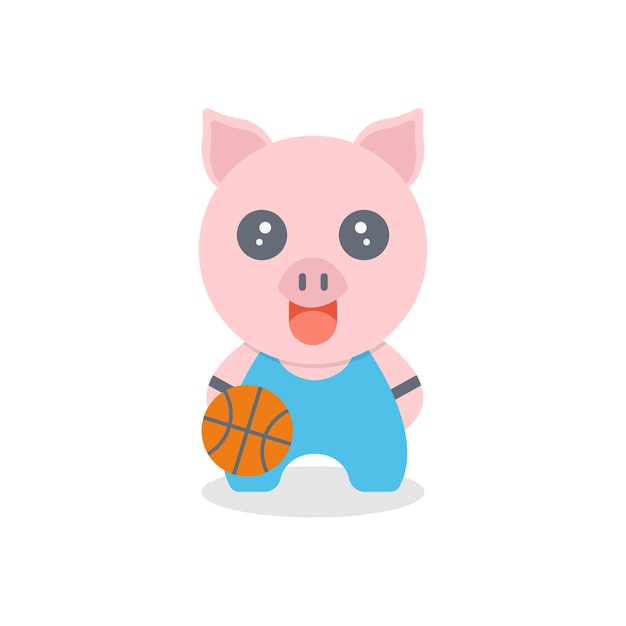 Varken basketbal mascotte karakter