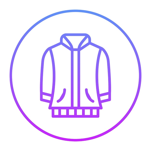 Varsity jacket vector icon illustration of fashion iconset