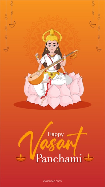 Vector vasant panchami 9