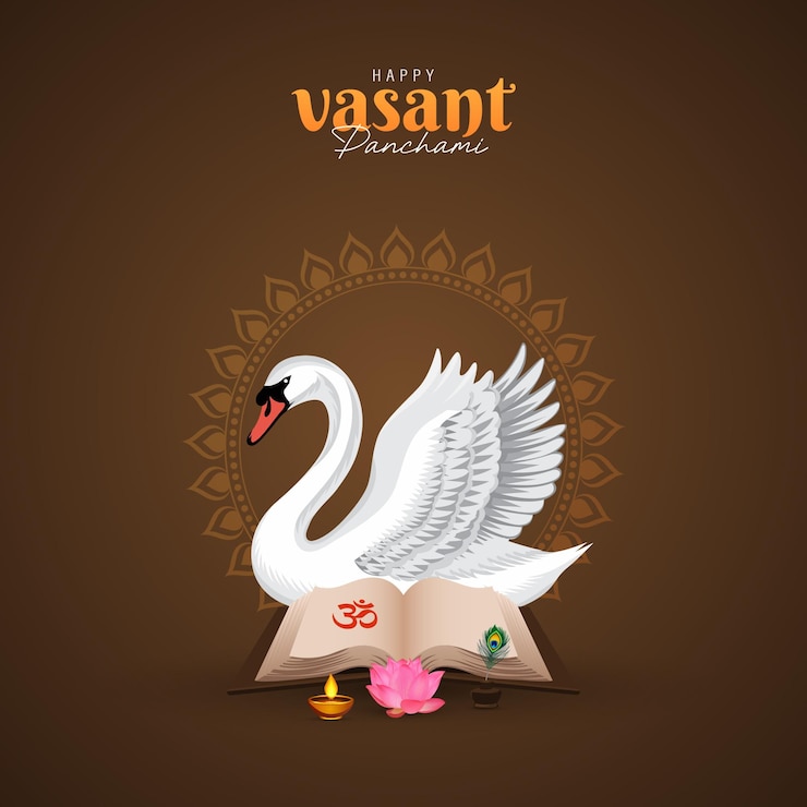 वेक्टर vasant panchami poster design