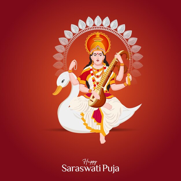 Vasant Panchami Saraswati Puja Basant Social Media Post