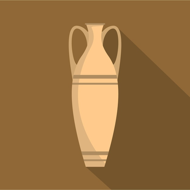Значок вазы Плоская иллюстрация иконки вектора вазы для паутины