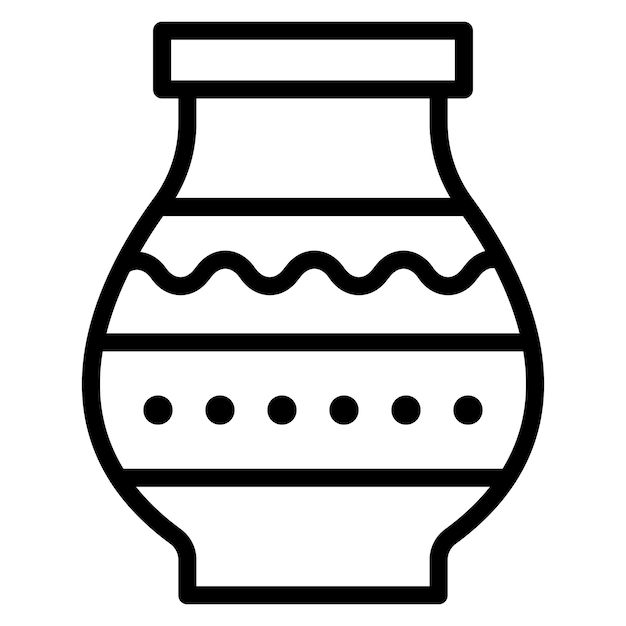 Vase Line Illustration