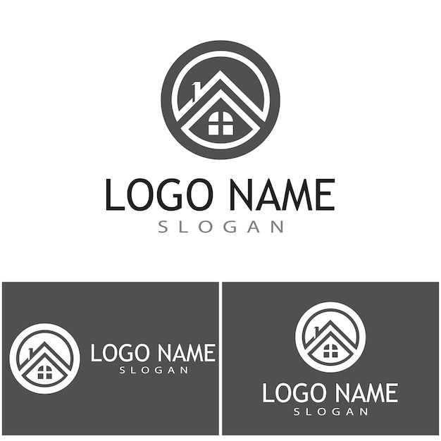 Vastgoed en constructie Logo ontwerp