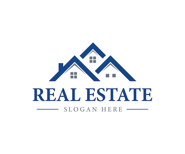 Vastgoed Logo sjabloon. Residence Real Estate-logo