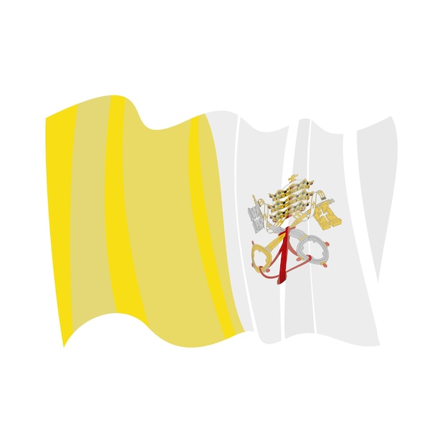 Vector vatican city flag vatican flag