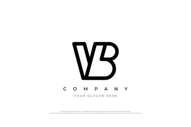 VB モノグラム ロゴデザイン
