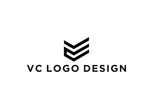 vc logo ontwerp vectorillustratie