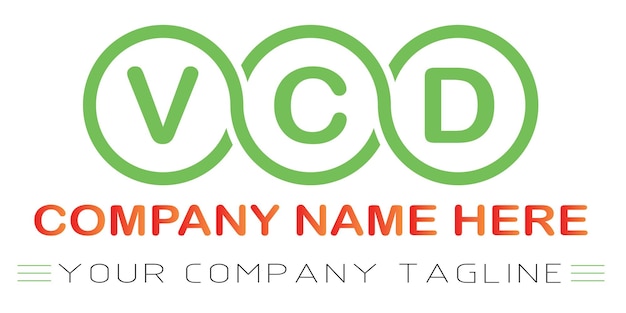 Vector vcd letter logo design