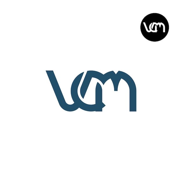 Vector vcm logo letter monogram ontwerp