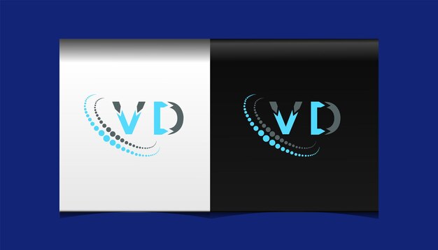 Vector vd eerste moderne logo ontwerp vector pictogrammalplaatje
