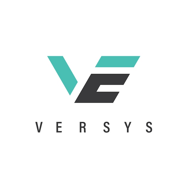 VE or v2 letter icon vector concept design template