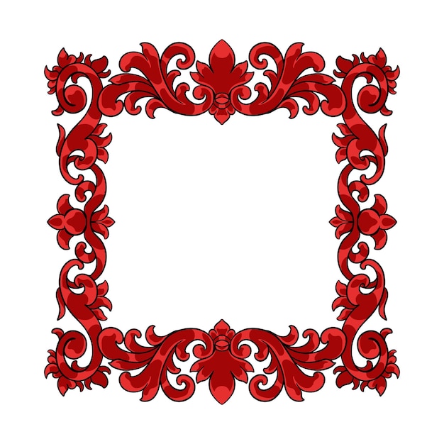 vecktor ornament frame and banner