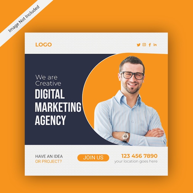 Vector vecor business social media post design