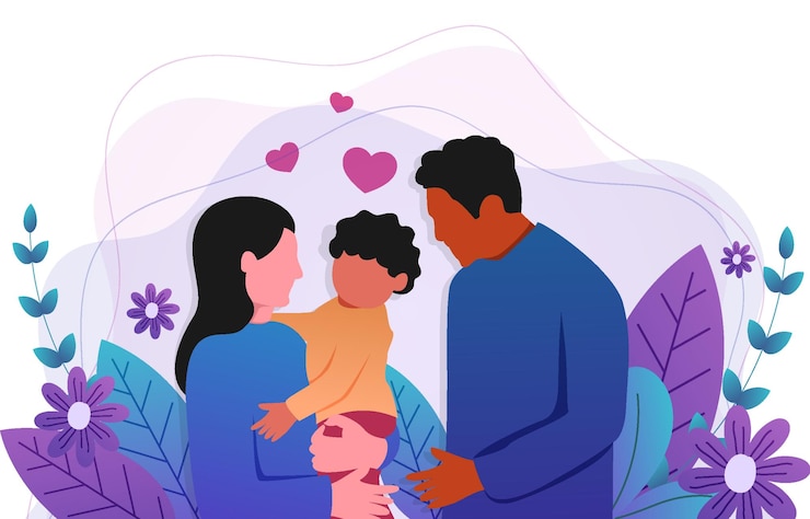 Vector vecteezy_happyinterracialfamilyillustration_rt0522
