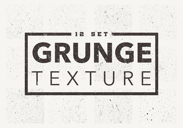 Vector vector 12 set grunge texture